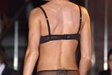 thumbnail: Nell McAndrew on the catwalk during the Agent Provocateur charity fashion show